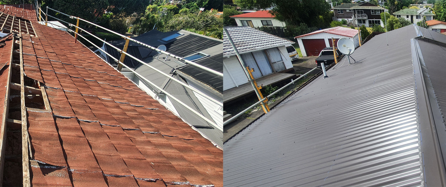 Before and after comparison