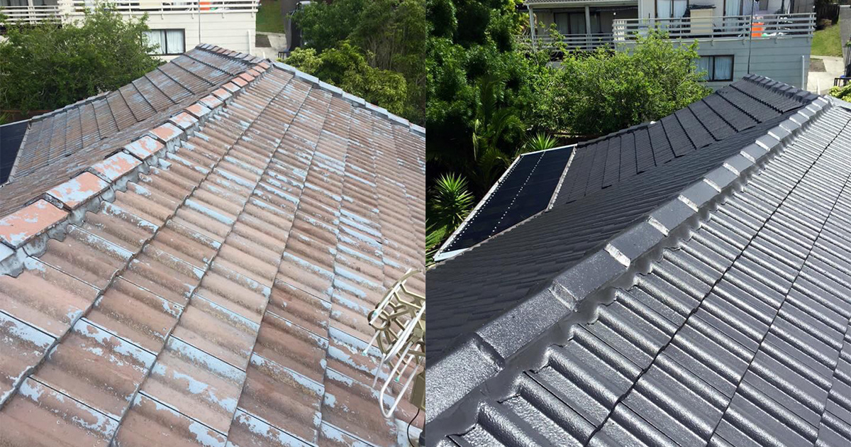 Before and after comparison