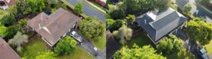 Before and after comparison